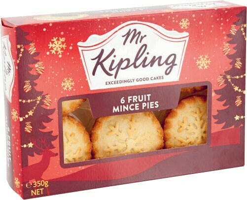 Mr Kipling Mince Pies 350g 6 pack