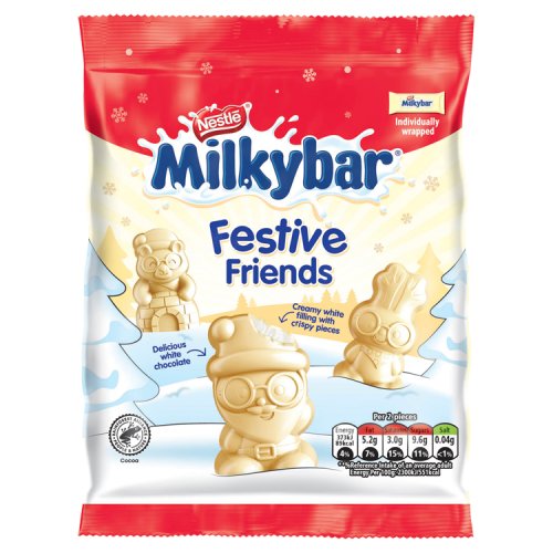 Nestle Milkybar Festive Friends Bag 57g low date April 2024