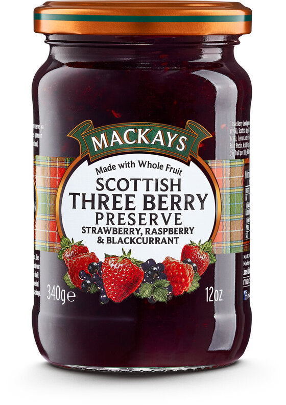 Mackays Scottish Three Berry Preserve 340ml