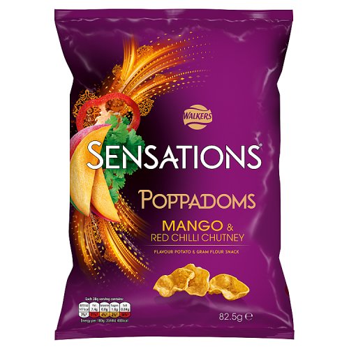 Sensations Mango & chilli chutney poppadoms 82.5g