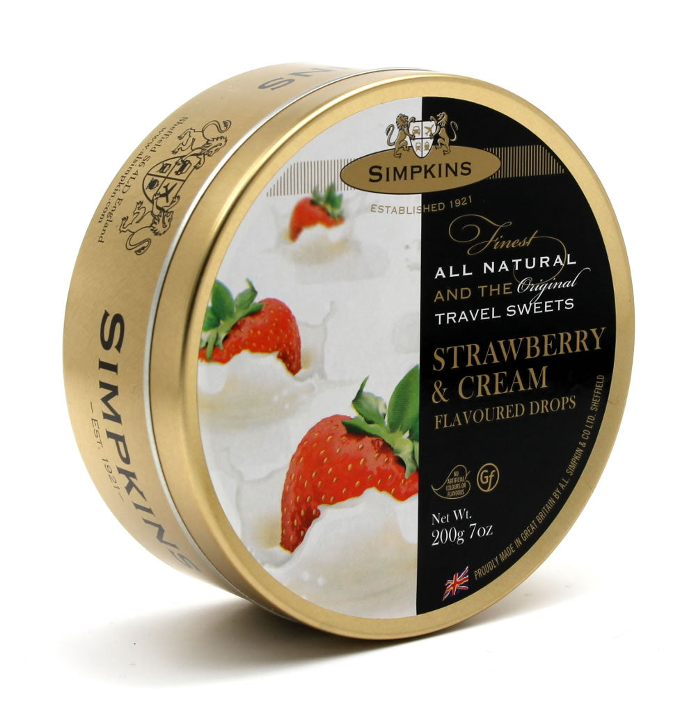Simpkins Strawberry & Cream Tin 200g