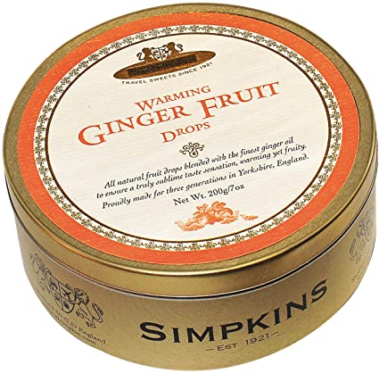 Simpkins Warming Ginger Fruit Drops - 200g