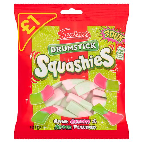 Swizzels Squashies Drumstick Sour Cherry & Apple 120g