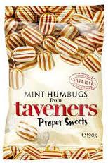 Taveners Mint Humbugs 165g