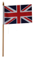 UK Small Stick Flag – 4″x6″