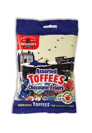 Walker's Nonsuch Assorted Toffees and Chocolate Eclairs 150g