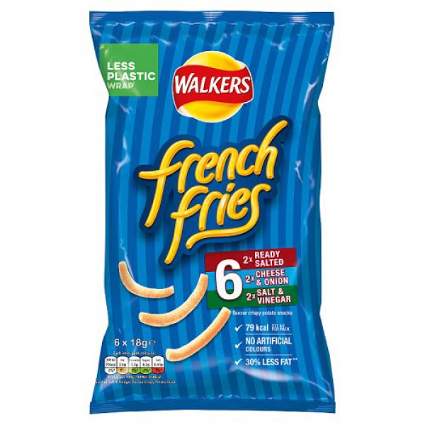 Walkers French Fries Variety 6 Pack