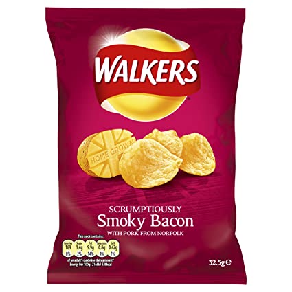 Walkers Smoky Bacon Crisps 32.5g