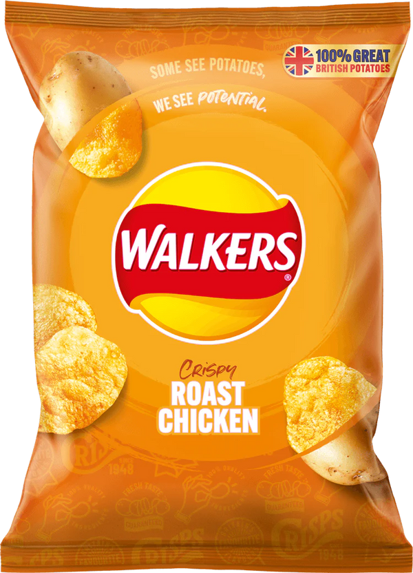 Walkers Crisps Roast Chicken 32.5g Little taste of home