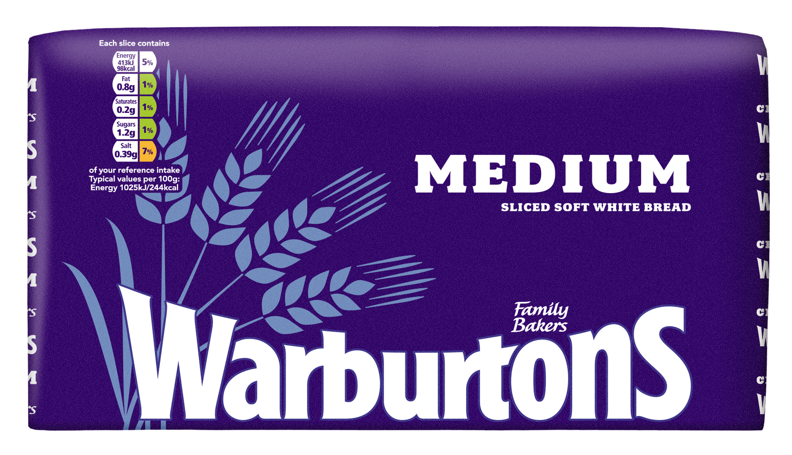 Warburton Medium White Bread 800g FROZEN