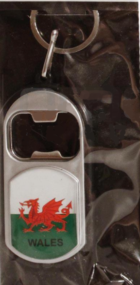 Wales Flashlight Bottle Opener Keychain