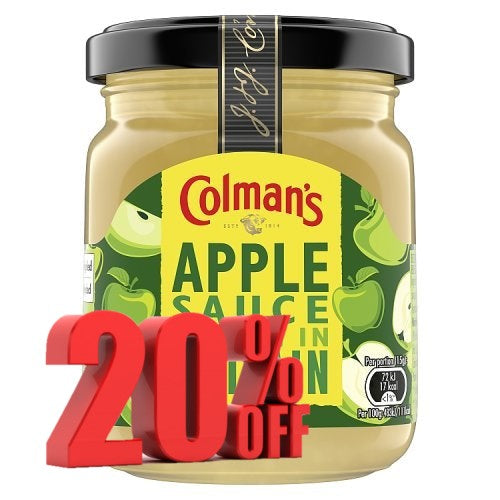 Colmans Apple Sauce 155g low date