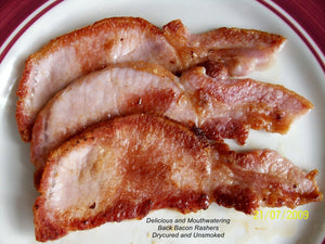 Irvings Drycured Back Bacon Unsmoked Sliced