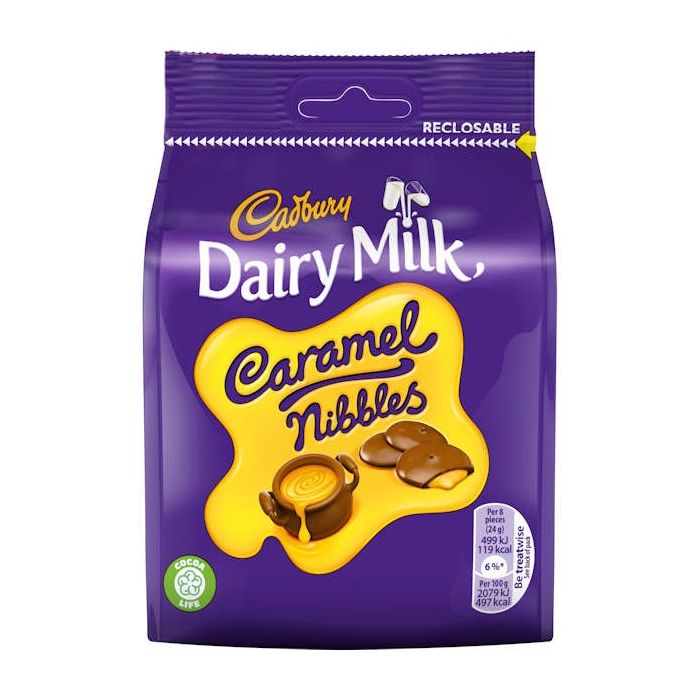 CADBURY CARAMEL NIBBLES POUCH 95g