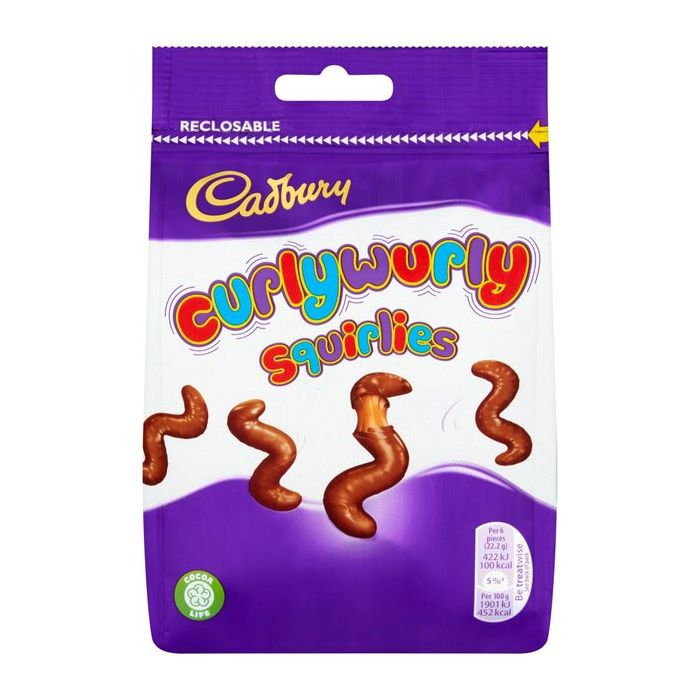 CADBURY CURLY WURLY SQUIRLIES POUCH 95g