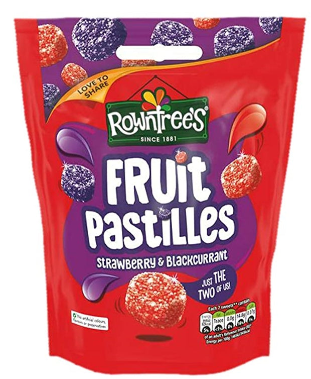 Rowntree Strawberry & Blackcurrant Fruit Pastilles 143g