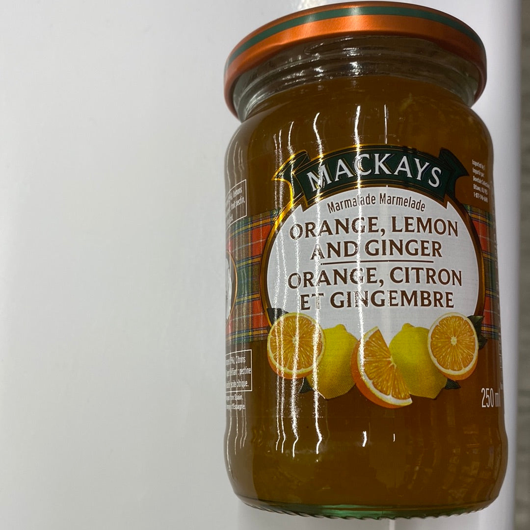 Mackays Orange/Lemon Marmalade & Ginger 340ml