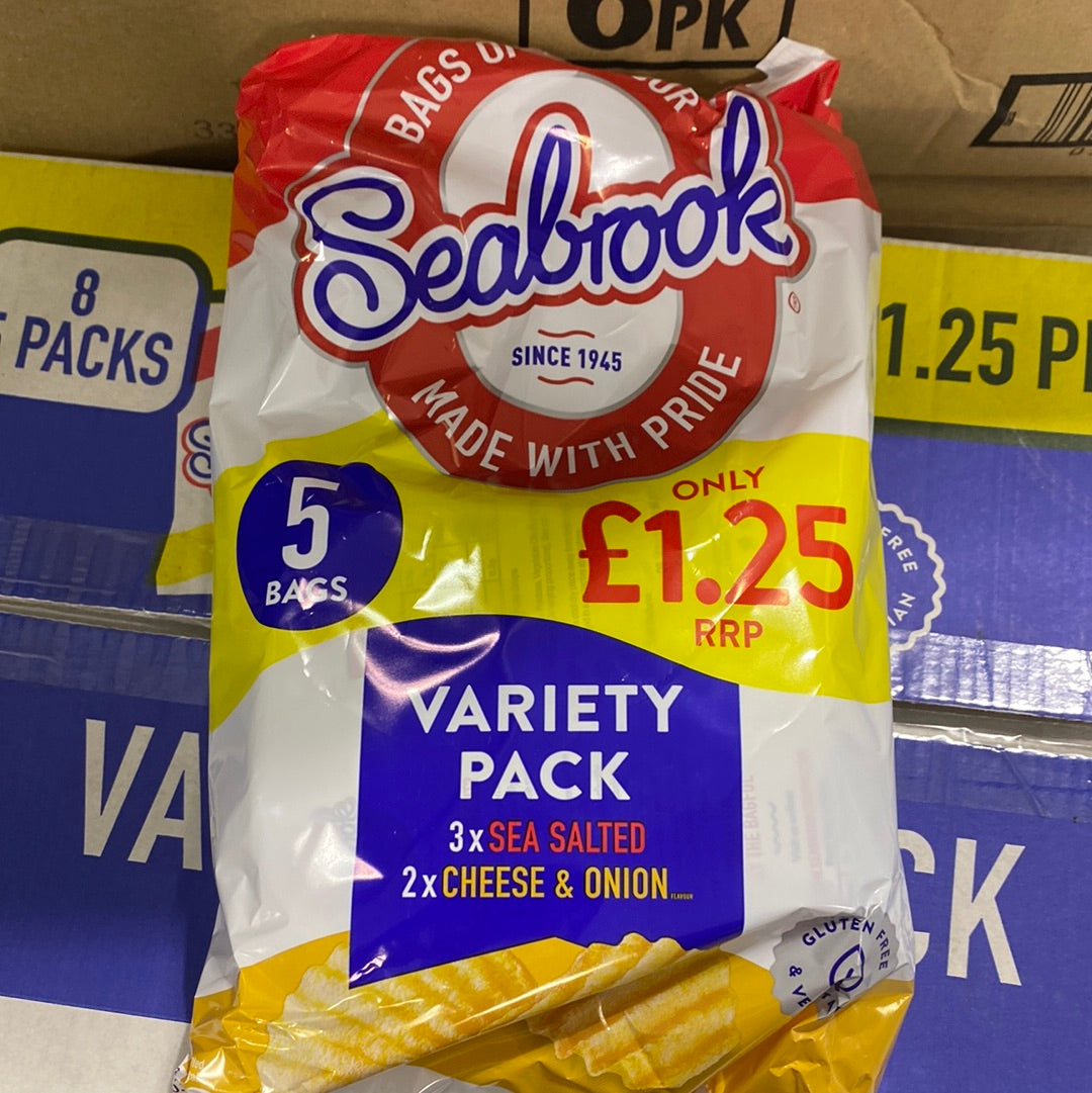 Seabrook Variety Crinkle Cut 5 pack