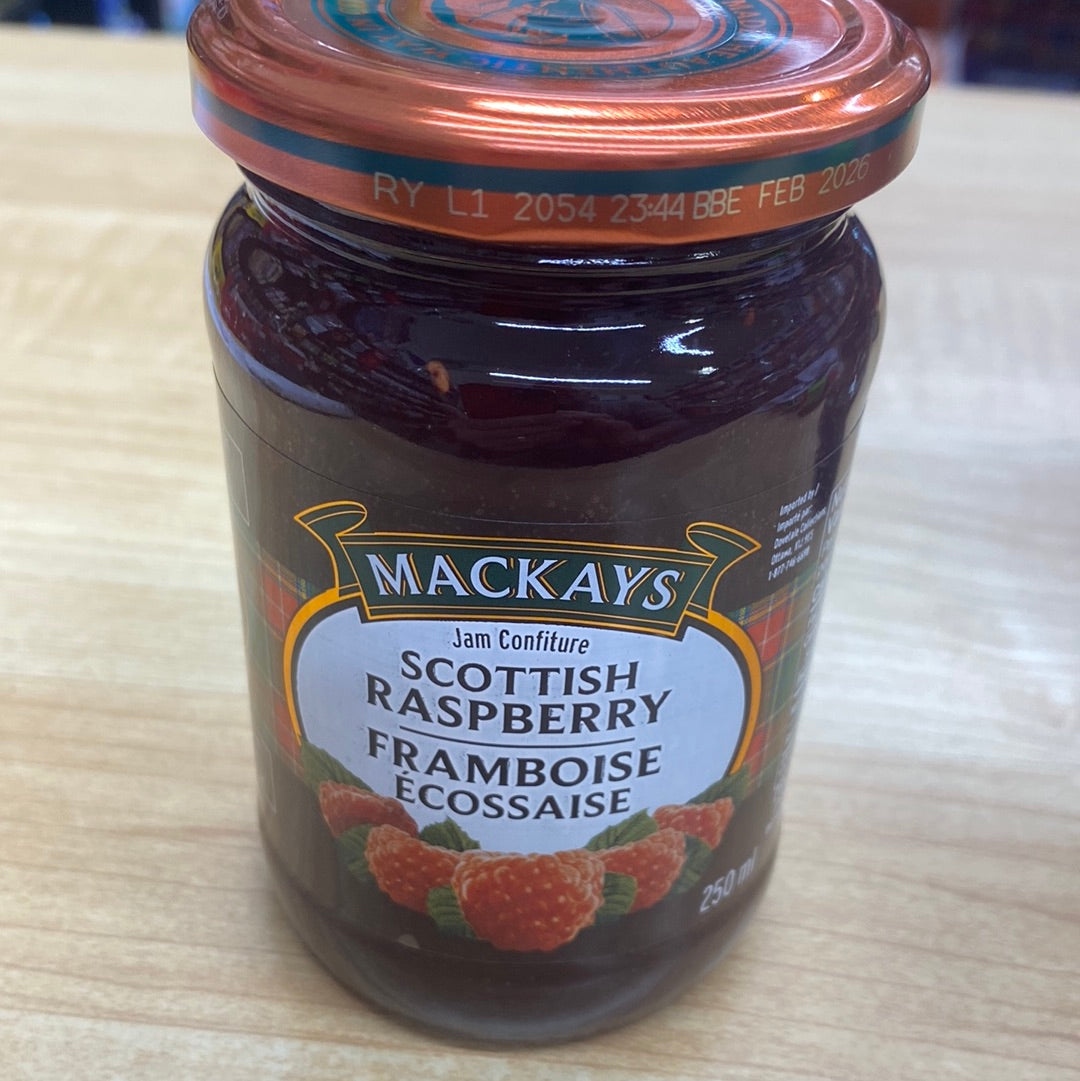 Mackays Scottish Raspberry Jam Preserve 250ml