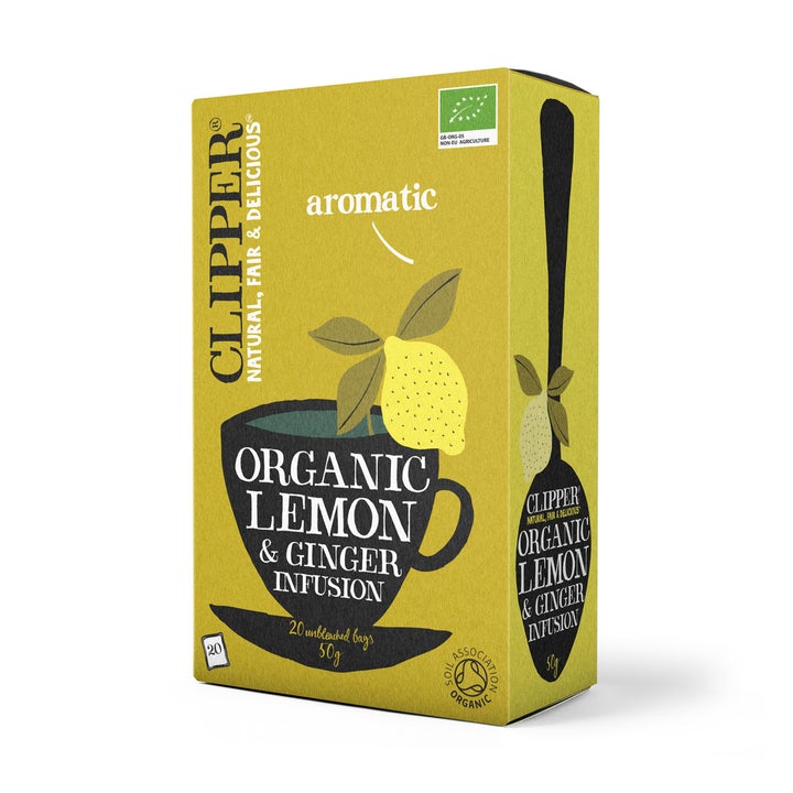 Clippers organic lemon & ginger tea 20 bags