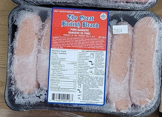 Brennan British Style Sausages 454g