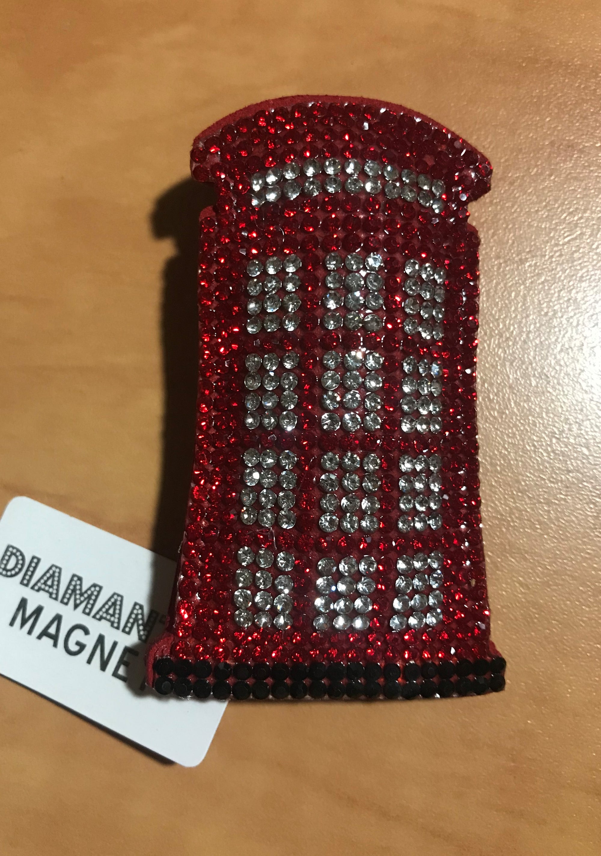Telephone Box Diamante Magnet